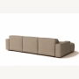 Olio Selezione Sofa w kształcie litery L Tkanina Raven 30